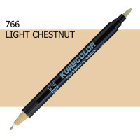 Двосторонній маркер Світлий каштан (Light Chestnut) KURETAKE Kurecolor Fine Brush, №766
