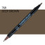 Двосторонній маркер Глибокий коричневий (Deep Brown) KURETAKE Kurecolor Fine&Brush, №769