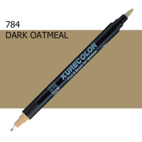 Двосторонній маркер Темна вівсянка (Dark Oatmeal) KURETAKE Kurecolor Fine Brush, №784