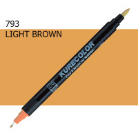 Двухсторонний маркер Светло-коричневый (Light Brown) KURETAKE Kurecolor Fine Brush, №793