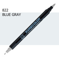 Двосторонній маркер Синьо-сірий 1 (Blue Gray 1) KURETAKE Kurecolor Fine Brush, №822
