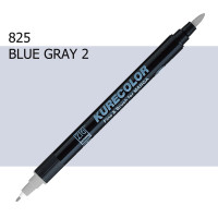 Двосторонній маркер Синьо-сірий 2 (Blue Gray 2) KURETAKE Kurecolor Fine Brush, №825