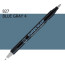 Двосторонній маркер Синьо-сірий 4 (Blue Gray 4) KURETAKE Kurecolor Fine&Brush, №827