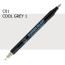 Двухсторонний маркер Холодный серый 1 (Cool Gray 1) KURETAKE Kurecolor Fine Brush, №c01