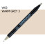 Двухсторонний маркер Теплый серый 3 (Warm Gray 3) KURETAKE Kurecolor Fine Brush, №w03
