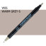 Двухсторонний маркер Теплый серый 6 (Warm Gray 6) KURETAKE Kurecolor Fine Brush, №w06