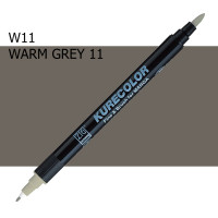 Двосторонній маркер Теплий сірий 11 (Warm Gray 11) KURETAKE Kurecolor Fine Brush, №w11