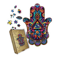 Пазл деревянный Хамса, A2, Картонная коробка