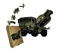 Пазл дерев'яний HIMARS, А4, Картонна коробка