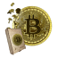 Пазл дерев'яний Біткоїн Bitcoin, А5, Картонна коробка