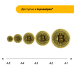 Пазл дерев'яний Біткоїн Bitcoin, A3, Дерев'яна коробка