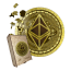 Пазл деревянный Этериум Ethereum, A2, Картонная коробка