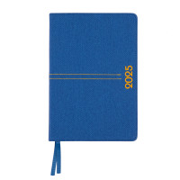 Ежедневник датированный на 2025 год, А5 Leo Planner, Patriot V синий 368 стр