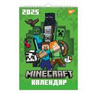 Календар планер настінний на 2025 р., Yes Minecraft