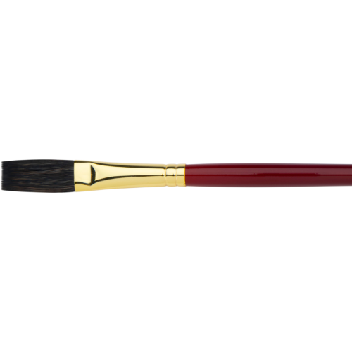 Кисть плоская удлиненная белка для акварели №1 NocturnaPRO, Royal Langnickel