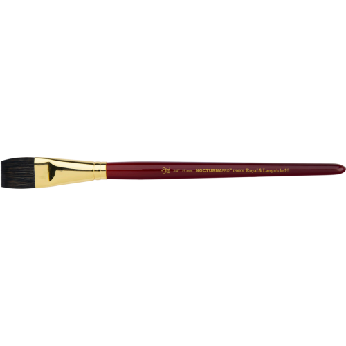 Кисть плоская белка для акварели №1 25mm NocturnaPRO, Royal Langnickel