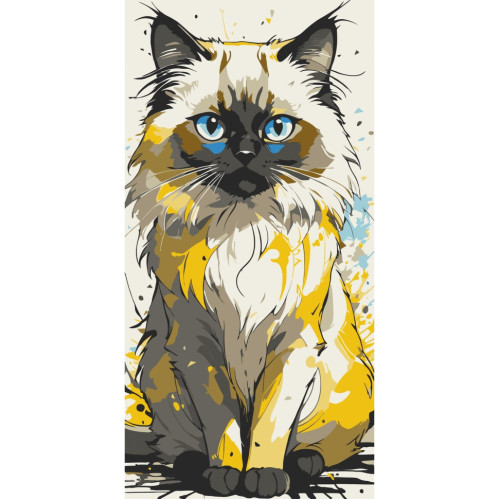 Картина по номерам Хороший котик 11560-AC, 40х80 см