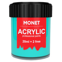 Краска акриловая Monet 22 мл (65) Турецкая зеленая (2054665)