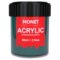 Краска акриловая Monet 22 мл (69) Изумрудная (2006469)