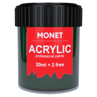 Краска акриловая Monet 22 мл (74) Зеленая темная (2029174)