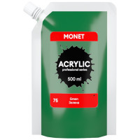 Краска акриловая Monet 500 мл (75) Зеленая (500075)