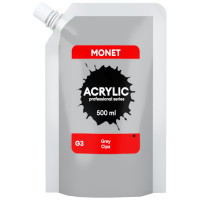 Акрилова фарба Monet 500 мл (G3) Сіра (500G3)