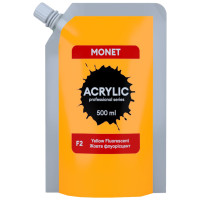 Краска акриловая Monet 500 мл (F2) Желтая флуоресцентная (500F2)