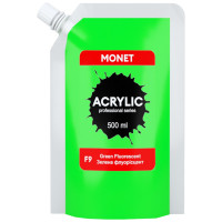 Краска акриловая Monet 500 мл (F9) Зеленая флуоресцентная (500F9)