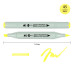 Маркер спиртовий Жовта канарка SANTI Brush, №45 Canary Yellow