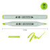 Маркер спиртовой Бледно-зеленый SANTI Brush, №59 Pale Green
