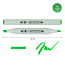 Маркер спиртовий Смарагдово-зелений SANTI Brush, №55 Emerald Green