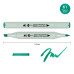 Маркер спиртовой Нефритовый зеленый SANTI Brush, №61 Jade Green