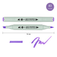 Маркер спиртовий Лавандовий SANTI Brush, №83 Lavender