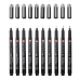 Набір лінерів Sakura 10 шт PIGMA MICRON Black Edition, Чорні (0,2-07 мм) №005-12