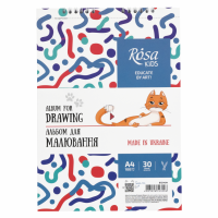Альбом для малювання А4, 100г/м2, 30 листів, на спіралі, Cats ROSA Kids