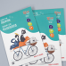 Альбом-склейка для малювання А4, 100г/м2, 30 листів, Cats on a Вicycle ROSA Kids