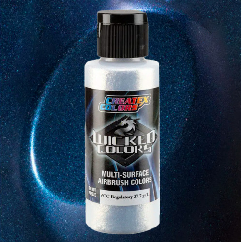 Краска для аэрографии Hot Rod Sparkle Синий W423, Wicked Colors Createx Hot Rod Sparkle Blue 60 мл