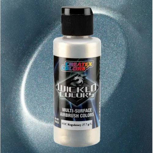 Краска для аэрографии Cosmic Sparkle Серебро W440, Wicked Colors Createx Cosmic Sparkle Silver 60 мл