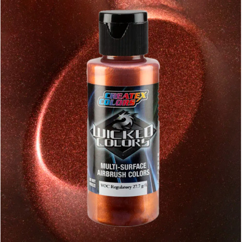 Краска для аэрографии Cosmic Sparkle Осенний красный W446, Wicked Colors Createx Cosmic Sparkle Autumn Red 60 мл