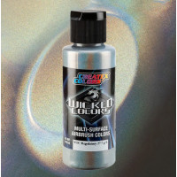 Краска для аэрографии Flair Серебряный Спектрум W453, Wicked Colors Createx Flair Silver Spectrum 60 мл