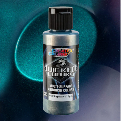 Фарба для аерографії Flair Синій/Бірюзовий W457, Wicked Colors Createx Flair Blue/Turquoise 60 мл