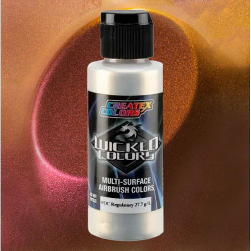 Краска для аэрографии Flair Фуксия/Золото W456, Wicked Colors Createx Flair Fuchsia/Gold 120 мл