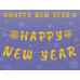 Гирлянда бумажная Novogodko Happy New Year, 14 элементов, 3м, золото