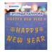 Гирлянда бумажная Novogodko Happy New Year, 14 элементов, 3м, золото