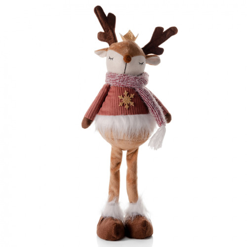 Новорічна м'яка іграшка Yes! Fun Олень із короною 45 см, LED