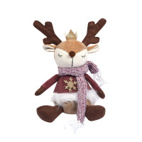 Новогодняя мягкая игрушка Yes! Fun Олень с короной 30 см, LED Новогодняя мягкая игрушка Yes! Fun Олень с короной 30 см, LED
