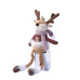 Новогодняя мягкая игрушка Yes! Fun Олень с короной 45см, LED, сидит
