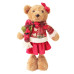 Новогодняя мягкая игрушка Yes! Fun Мишка девочка 35,5 см