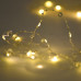 Гірлянда LED Yes! Fun на мідному дроті Перлини 20 LED тепло-біла 2,2 м на батарейках