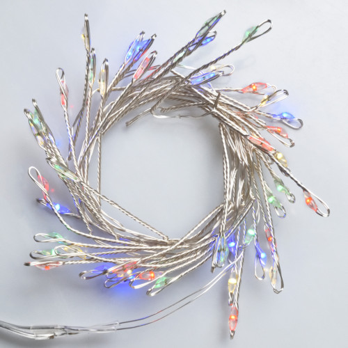 Електрогірлянда Yes! Fun Кластер на мідному дроті 50 LED різнокольорових 1м статич батарей